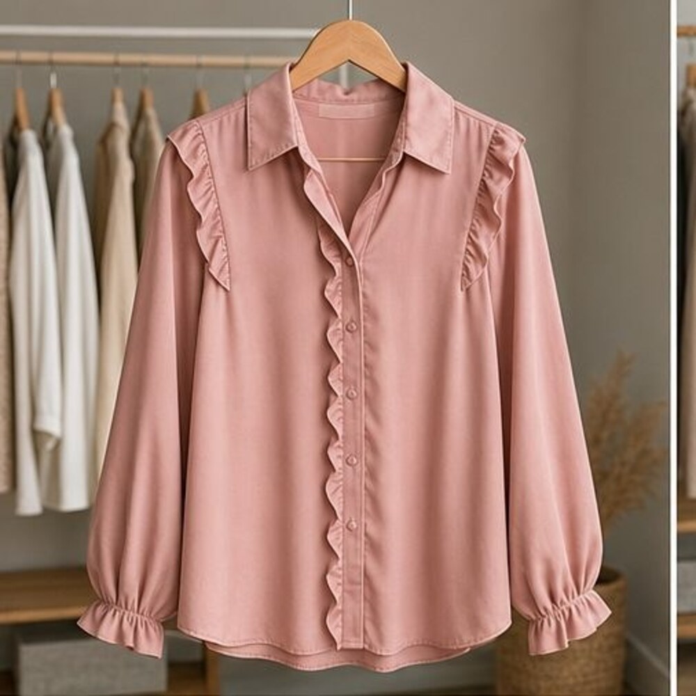 Blush Smocked Top